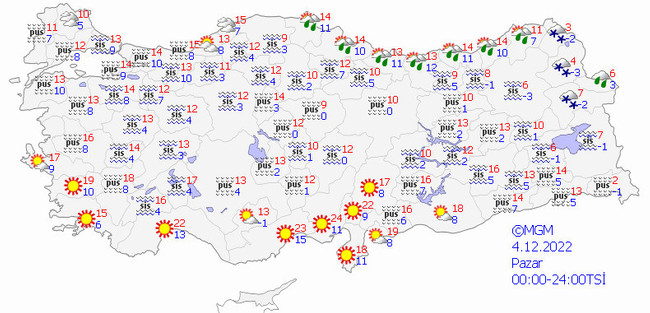 Meteoroloji’den kar ve sağanak uyarısı! İşte il il 4 Aralık hava durumu… - Resim : 1