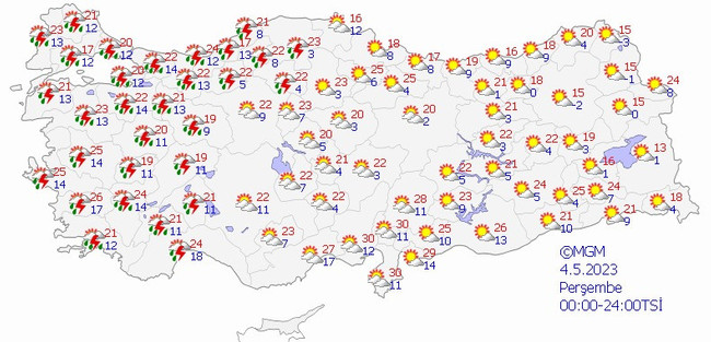 Meteoroloji uyardı: Birçok il için yağış alarmı! İşte il il 4 Mayıs hava durumu… - Resim : 1