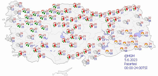 Meteoroloji uyardı: 16 il için sel alarmı! İşte il il 5 Haziran Pazartesi hava durumu… - Resim : 2