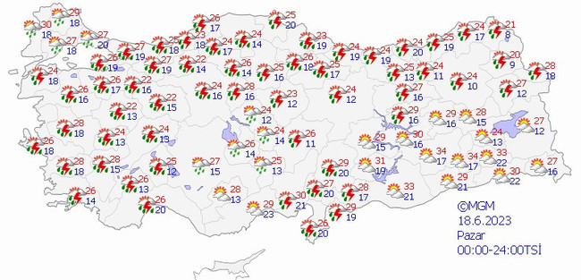 Meteoroloji’den İstanbul ve birçok ile sağanak uyarısı! İşte il il 18 Haziran hava durumu… - Resim : 1
