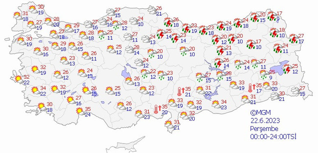 Meteoroloji’den altı il için uyarı: Kuvvetli olacak! İşte il il 22 Haziran hava durumu… - Resim : 2