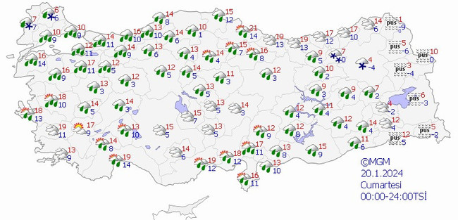 Meteoroloji’den İstanbul dahil 9 il için sarı kodlu uyarı! İşte il il 20 Ocak hava durumu… - Resim : 2