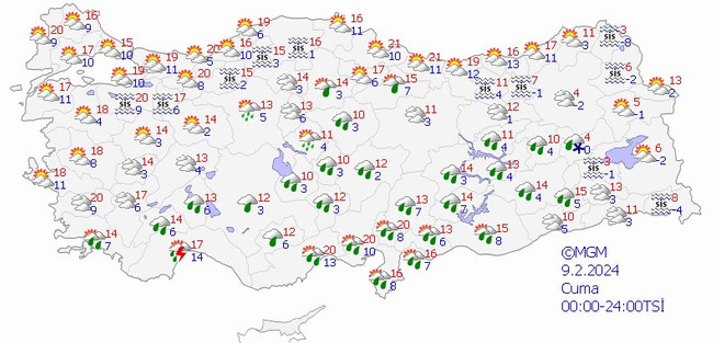 Meteoroloji’den 15 il için sarı kodlu uyarı: Sağanak geliyor! İşte il il 9 Şubat hava durumu… - Resim : 2