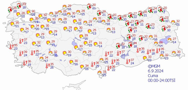 Meteoroloji’den kuvvetli yağış uyarısı geldi! İşte il il 6 Eylül Cuma hava durumu… - Resim : 2