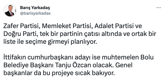 Yeni ittifak için Tanju Özcan iddiası! ‘Adaylık konusunda kararlıymış…’ - Resim : 1