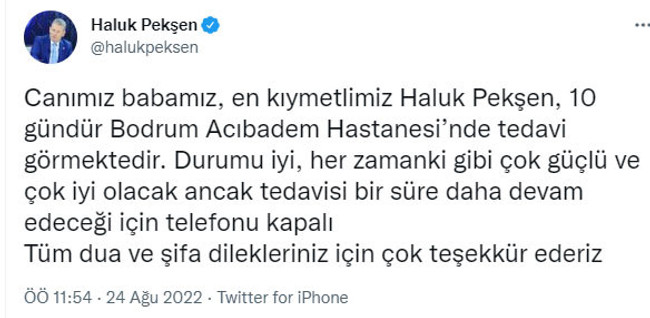 CHP'li Haluk Pekşen yoğun bakıma kaldırıldı - Resim : 1