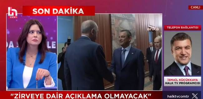 İsmail Küçükkaya'dan Halk TV canlı yayınında 'KJ' tepkisi! 'Ben haber aramaya devam edeyim' - Resim : 1