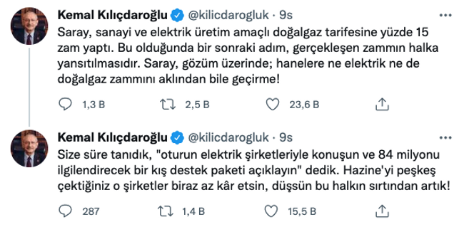 Kemal Kılıçdaroğlu’ndan yüzde 15’lik zamma tepki! ‘O şirketler düşsün bu halkın sırtından artık...’ - Resim : 1