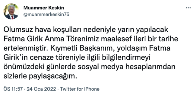 Fatma Girik’i anma törenine hava engeli! Sosyal medyadan duyurdu… - Resim : 3