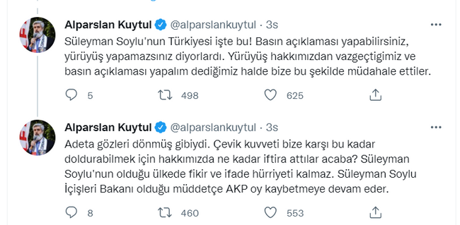 Alparslan Kuytul destekçilerinin gösterilerine sert müdahale! Bakan Soylu’dan tepki geldi… - Resim : 2