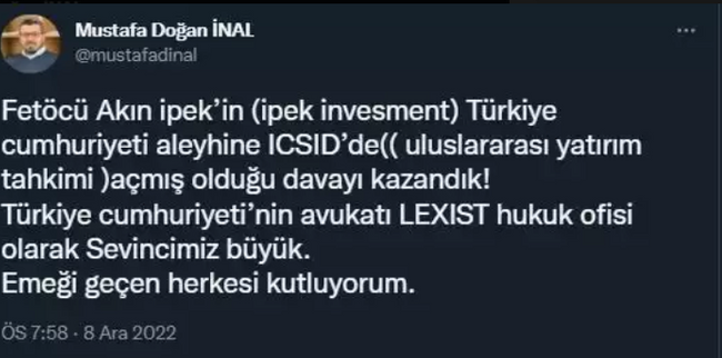 Türkiye kazandı FETÖ kaybetti! 7 milyar dolarlık dava sonuçlandı - Resim : 1