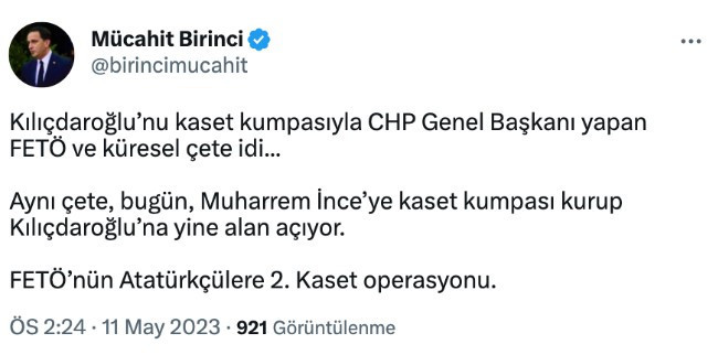 Muharrem İnce’nin adaylıktan çekilmesine AKP’den ilk yorum! "2. Kaset operasyonu..." - Resim : 1