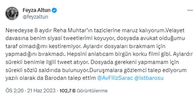 Feyza Altun'dan çok konuşulacak Reha Muhtar sözleri: "Aylardır beni taciz ediyor" - Resim : 1
