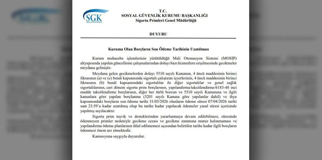 SGK prim borçlarının ödeme süresi uzatıldı: Tarih belli oldu - Resim : 2