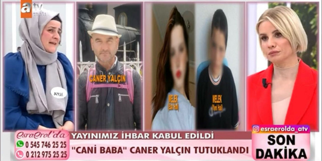 Esra Erol’da programı ihbar kabul edildi! Cani baba tutuklanarak cezaevine gönderildi - Resim : 1