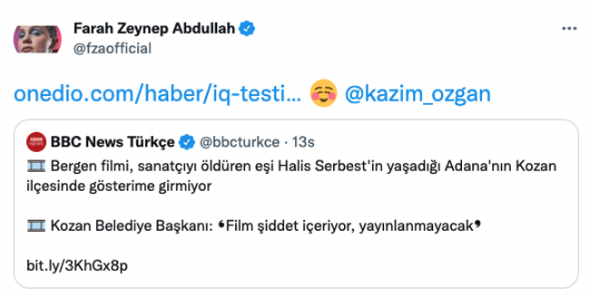 Farah Zeynep Abdullah’tan Bergen filmini yayınlamayan Başkan’a olay cevap! Kısa sürede gündem oldu… - Resim : 2