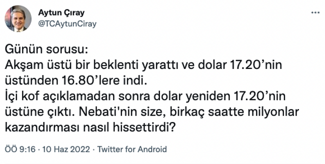 İyi Partili isimden bomba dolar iddiası! ‘Nebati dün milyonlar…’ - Resim : 1