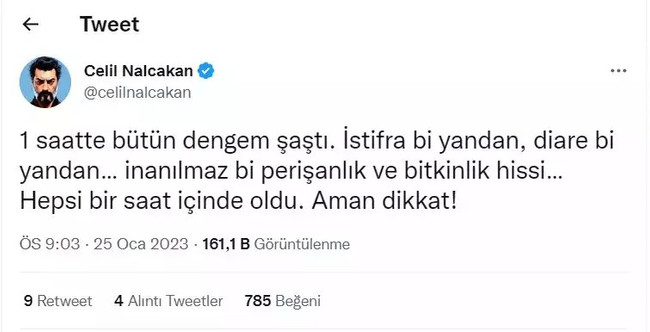 Oyuncu Celil Nalçakan’dan kötü haber - Resim : 1