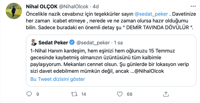 ‘Lokasyon at yeter, ben gelirim’ demişti! Sedat Peker’den Nihal Olçok’un çağrısına yanıt! - Resim : 3