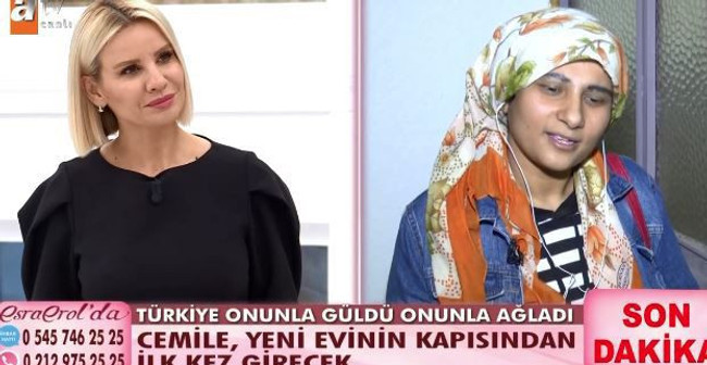 Esra Erol bir hayata daha dokundu! Programa katılan Cemile'nin hayatı değişti - Resim : 2