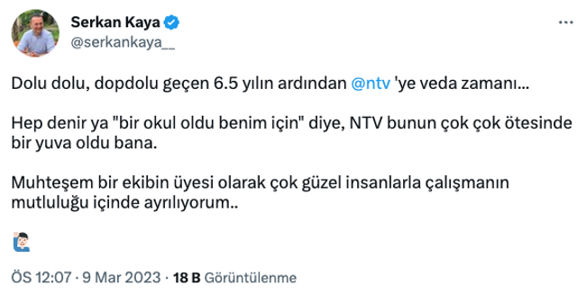 Deneyimli muhabir NTV ile yolları ayırdı! ‘Dopdolu geçen 6.5 yılın ardından…’ - Resim : 1