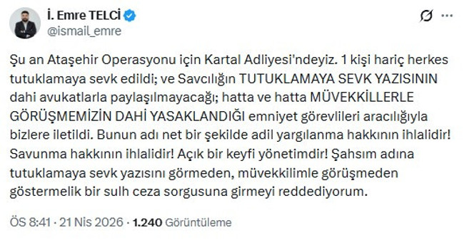 Onursal Adıgüzel hakkında tutuklama talebi! 19 kişi nöbetçi hakimliğe sevk edildi - Resim : 1