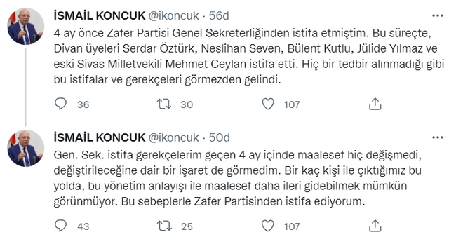 Zafer Partisi'nde istifa depremi! "Bu yönetim anlayışıyla olmuyor" diyerek istifa etti - Resim : 1