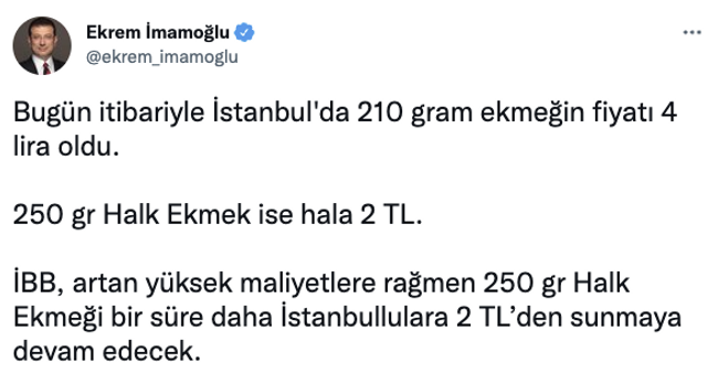 İstanbul'da Halk Ekmek'e zam gelecek mi? İmamoğlu'ndan önemli açıklama - Resim : 1