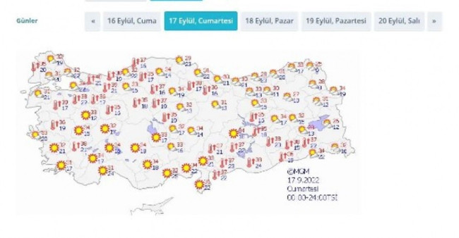 Meteoroloji'den yüksek sıcaklık ve sağanak uyarısı - Resim : 2