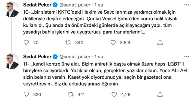 Sedat Peker'den 'müstehcen video' açıklaması: "Açık filmlerde bile böyle sahneler görmedim" - Resim : 4