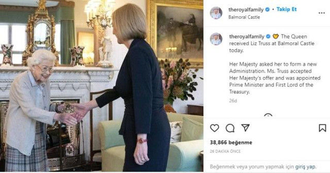 İngiltere'nin yeni Başbakanı Liz Truss, Kraliçe 2. Elizabeth'ten hükümeti kurma görevini aldı - Resim : 1