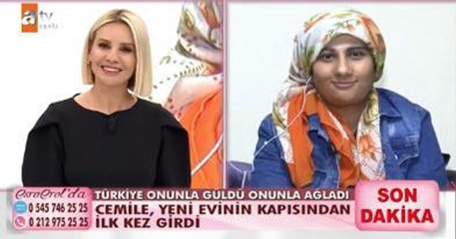 Esra Erol bir hayata daha dokundu! Programa katılan Cemile'nin hayatı değişti - Resim : 1