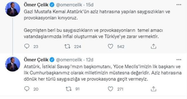 Samsun'da Atatürk heykeline saldırı olayına AK Parti'den ilk yorum - Resim : 2