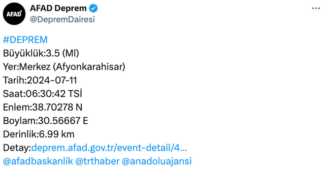 Afyonkarahisar peş peşe 2 depremle güne uyandı! Bakan Ali Yerlikaya’dan açıklama geldi… - Resim : 3