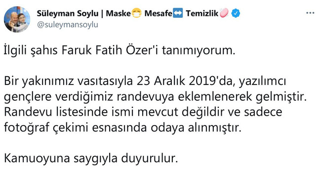 Bakan Süleyman Soylu’dan Faruk Fatih Özer açıklaması - Resim : 2