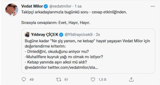 "Bölücü kebapçılar" tartışması büyüyor! Vedat Milor'un imalı paylaşımına MHP'den jet yanıt - Resim : 3