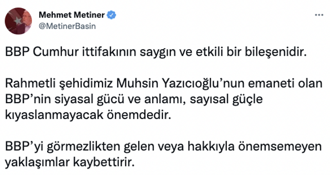 Destici'nin adı anılmamıştı: AK Parti-BBP krizine Mehmet Metiner de dahil oldu - Resim : 2