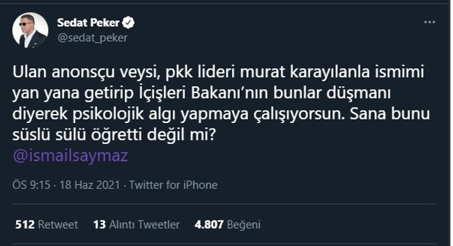 Sedat Peker çılgına döndü! ‘Rüşvet istediğin...' - Resim : 1