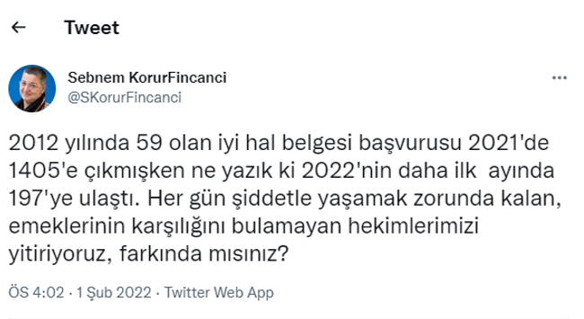 Türk Tabipleri Birliği son 1 ayda yurt dışına gitmek için başvuru yapan doktor sayısını açıkladı - Resim : 1