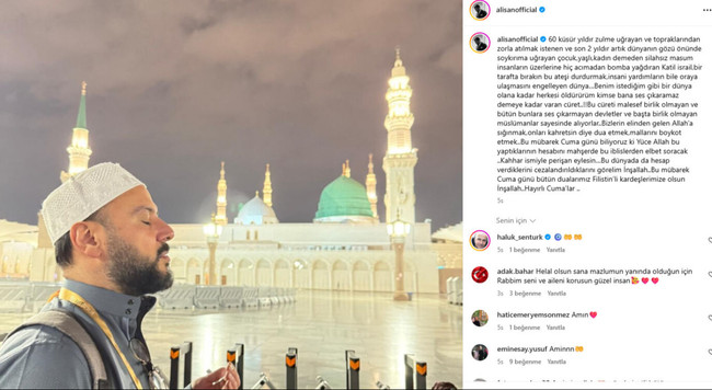 Alişan’dan umre pozuyla ‘İsrail’ mesajı: "İblislerden elbet…" - Resim : 2