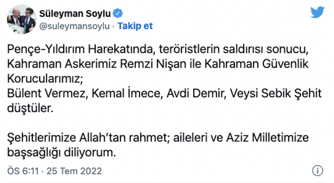 Pençe-Yıldırım Harekatı'nda 5 şehit! - Resim : 1