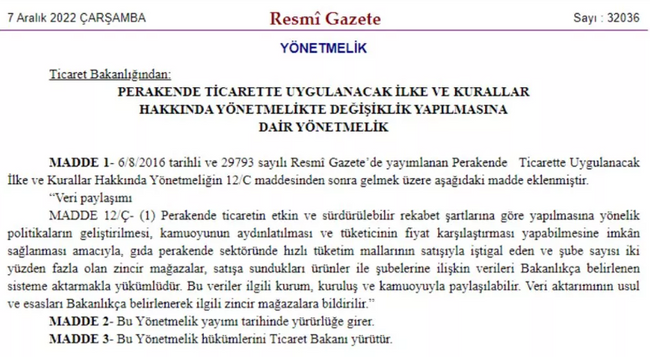 Zincir marketlerle ilgili flaş karar! Resmi Gazete'de yayımlandı - Resim : 1