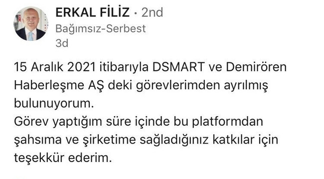 Demirören Medya Grubu'nda bir üst düzey ayrılık daha! Hangi isim veda etti? - Resim : 1