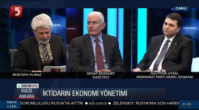 Demokrat Parti Lideri Gültekin Uysal, Tansu Çiller’e meydan okudu - Resim : 1