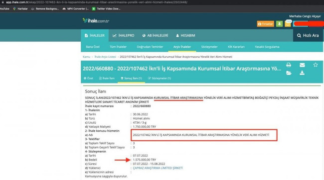 Ekrem İmamoğlu'nun ankete harcadığı para ortaya çıktı! Dudak uçuklatan rakam... - Resim : 1