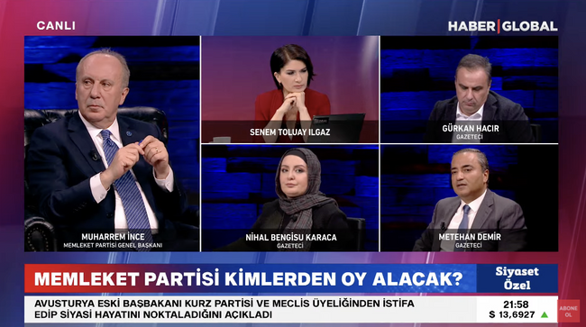 "Bir daha bu kanala gelmem" demişti! Muharrem İnce bir sene önce verdiği sözü unuttu - Resim : 1