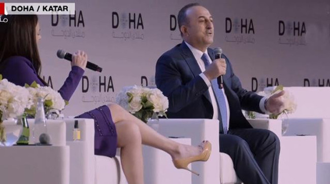 Katar'da gergin anlar! Çavuşoğlu tepki gösterdi: 'Sanırım bundan zevk alıyorsunuz' - Resim : 1