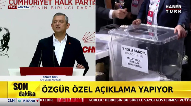 CNN Türk ve Habertürk’te olay Özgür Özel detayı! KJ dikkatlerden kaçmadı… - Resim : 2