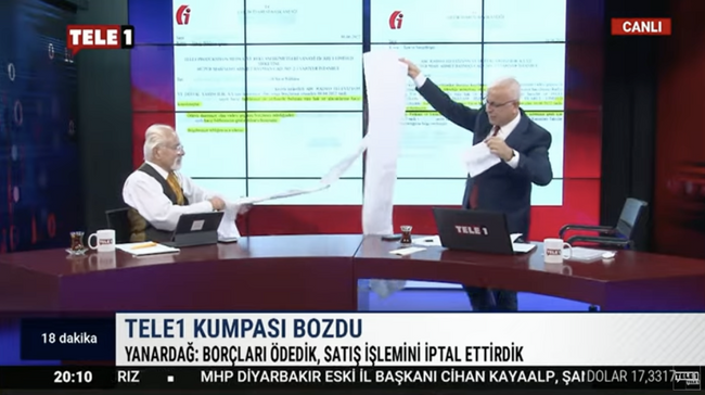 Satış tehlikesiyle karşı karşıyaydı: Merdan Yanardağ'dan TELE 1'in borçlarıyla ilgili flaş açıklama! - Resim : 1