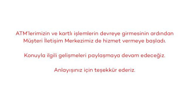 Akbank&rsquo;tan yeni a&ccedil;ıklama! ATM&rsquo;ler &ccedil;alışıyor mu? - Resim : 2